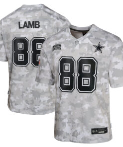 CeeDee Lamb Dallas Cowboys Youth 2024 Salute to Service Game Jersey - Arctic Camo